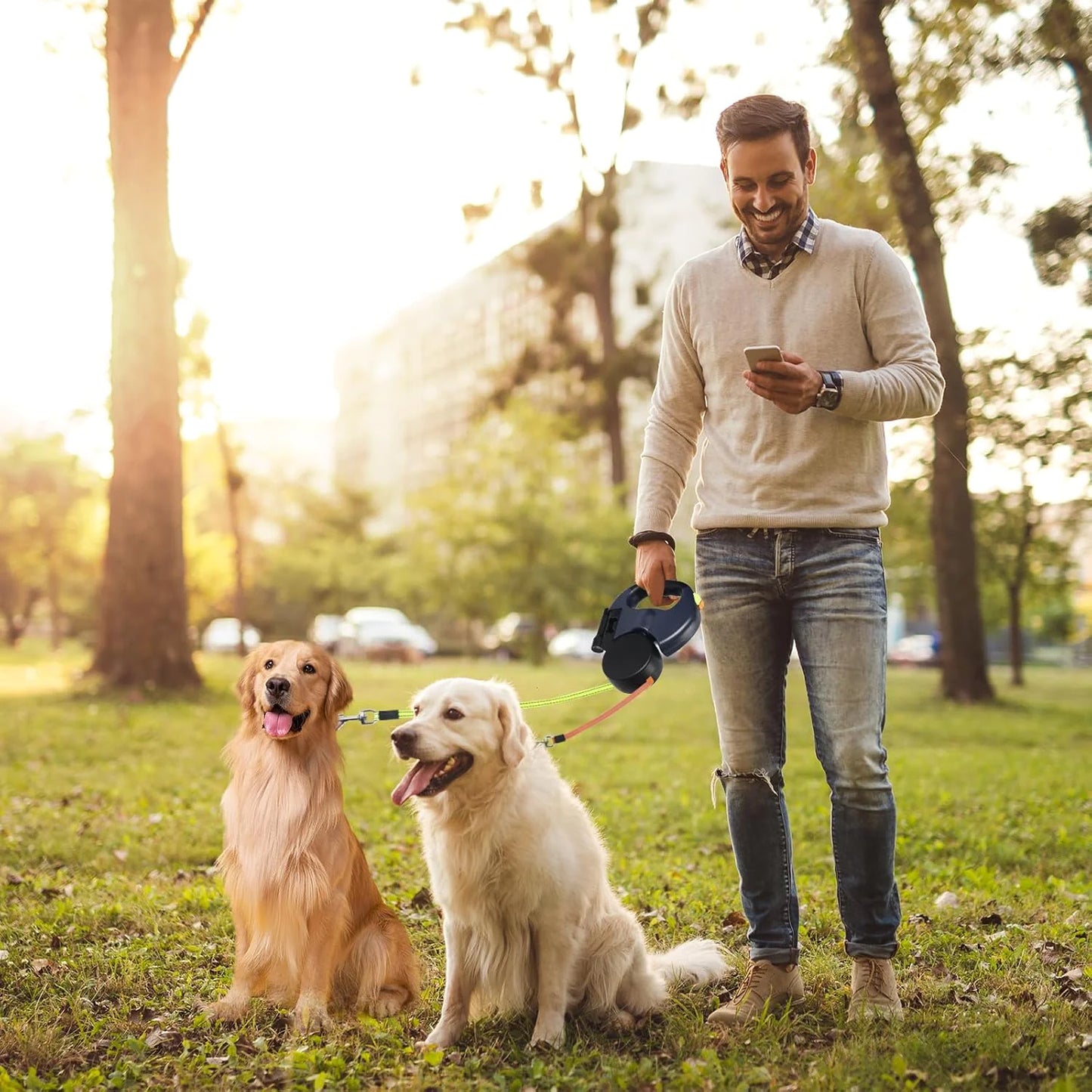 Tangle-Free Double Dog Lead